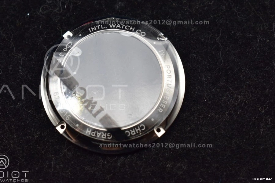 A Dial Chrono Blue Strap ZF Blue on Best 1:1 Portuguese Edition 1019 White SmartChoice Leather IW371620 0406